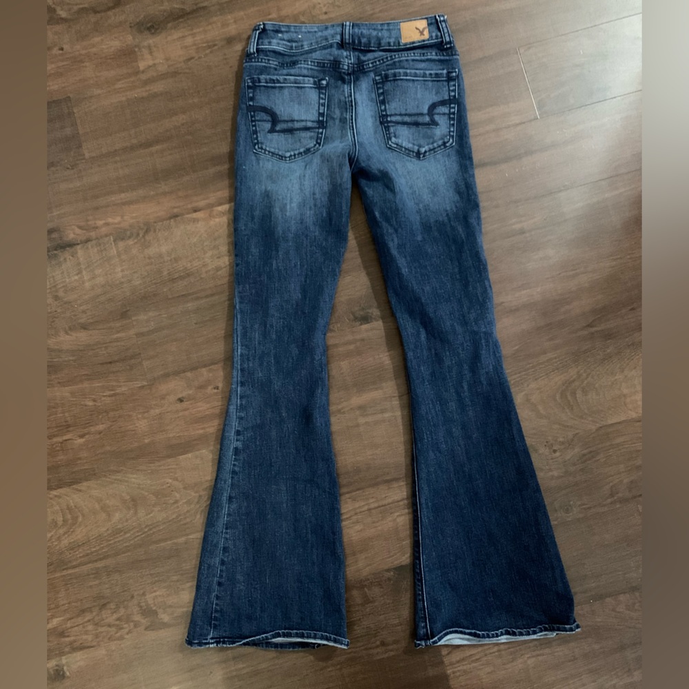American Eagle High Rise Super Stretch Flare Jeans Size 0